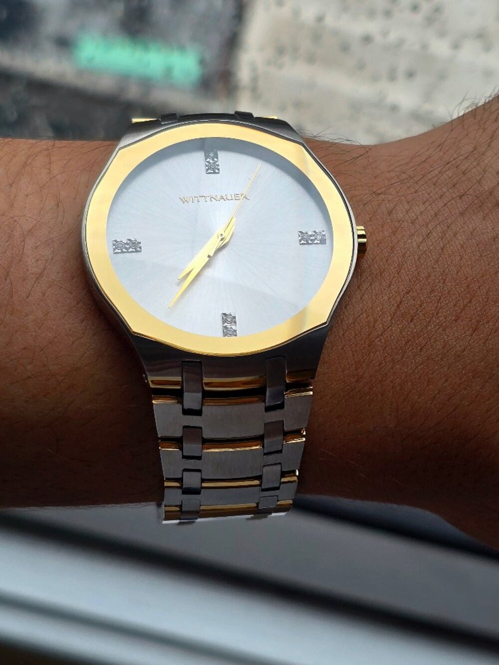Wittnauer Men's, Diamonds, Sapphire, $795 MSRP, 44mm, WN3086 Laureate Collection
